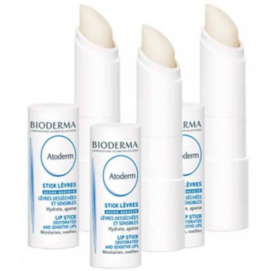 Bioderma atoderm stick l&egrave;vres 3 sticks x4g