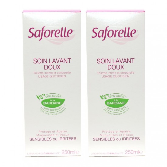 Saforelle soin lavant doux 500ml x2